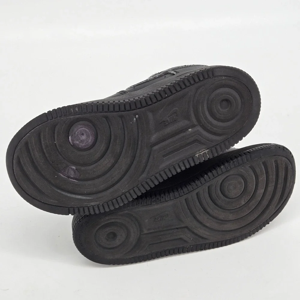 Nike Air Force 1 Low LE Triple Black Kids Toddler Shoes Size 12C FN0237-001